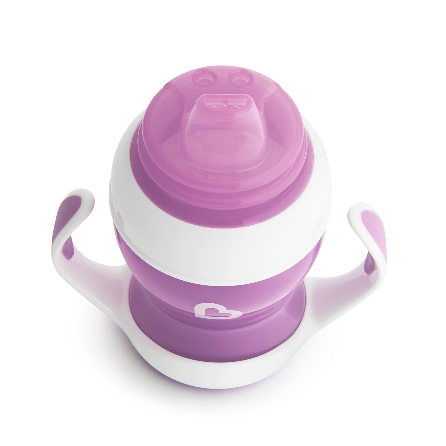 Munchkin Gentle Transition Sippy Trainer Cup, 4 Ounce, 2 Pack, Purple