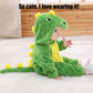 Abtshu Baby Light Green Dinosaur Costume Toddler Halloween Dress Up Outfit 3-4 Years