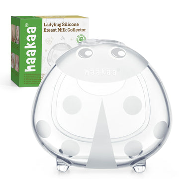 Haakaa Ladybug Breast Milk Collector Breast Shells Milk Saver Nursing Cups For Large Milk Supply, Replace Disposable Breast Pads