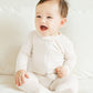 Vaenait Baby Toddler Boys Girls Solid Footie Pajama Cozy Modal Creamwhite 24M