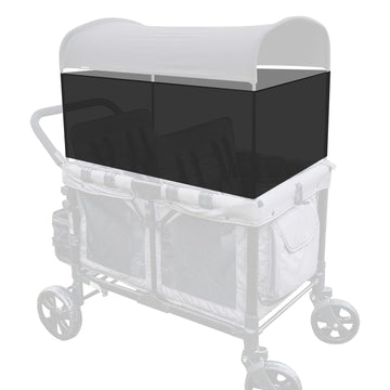 LUAATT 4-Sided Lightweight Elastic Mesh Sunshade Fence Compatible for Wonderfold W4/W2 Wagon Stroller All Models,Not Obstructing