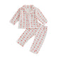 Nokpsedcb Toddler Boy Girl Valentines Pajamas Cute Heart Print Long Sleeves Shirt And Elastic Pants Loungewear Sleepwear (Pink H