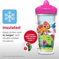 Playtex Baby Sipsters Stage 3 Straw Cups, Spill-Proof, Leak-Proof, Insulated - Teenage Mutant Ninja Turtles 3D Graphics, 9 Oz, 2
