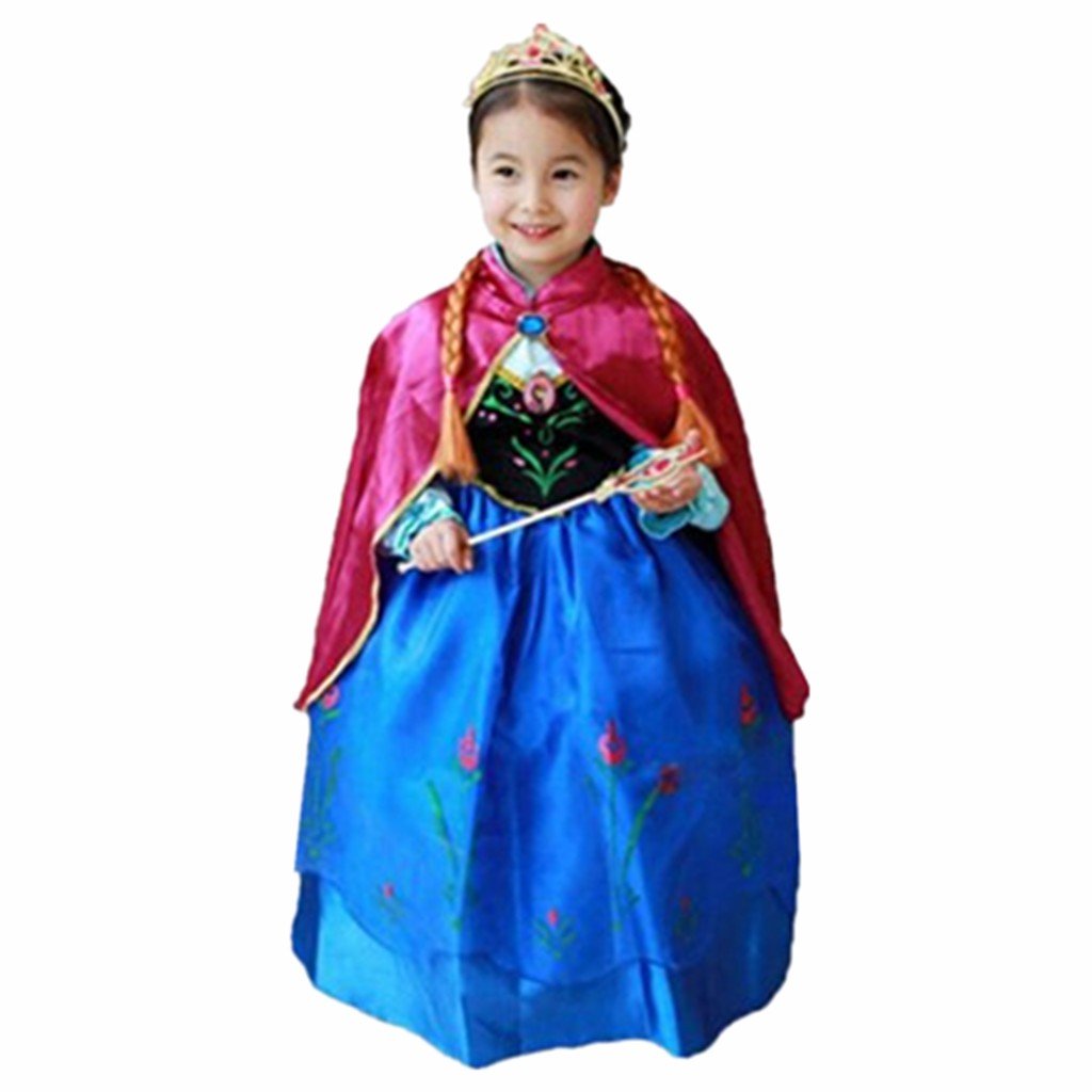 Dreamhigh Halloween Princess Costume Girl'S Dress With Cape Size 9-10 Years