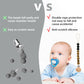 Misslili Pacifier Clips, 2Pcs Silicone Soother Clips, Bpa Free Pacifier Clip Pacifier Holder For Newborn Baby Boy Girl Gifts, Su