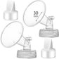 Momstouch 30mm Flange and Duckbill Valve Compatible with Spectra S1 S2 9 Plus Breastpump Replacement to Spectra Pump Parts, Not 