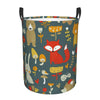 Pevtufa Cute Animal Forest Foldable Laundry Basket Organizer,Fabric Clothes Toy Storage Basket Nursery Hamper Storage Bin For Ho
