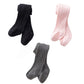 Syga Baby Tights Soft Cotton Leggings For Girls Toddler Solid Knit Stockings Socks Warm Crochet Pants Pack Of 3 (46 Year, Black