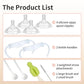 Straw Cup Conversion Kit Compatible With Philips Avent Natural Baby Bottle, Straw Transition Kit From Bottles, 4 Straw Top Nippl