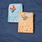 Baby Cotton Towel Wrap, Soft Printed Blanket for Newborns, Multicolour Cartoon Design, Pack of 2