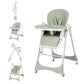 6-in-1 High Chair with Rocker | Convertible Baby High Chair for Newborn to Toddler | Easy-Clean, Foldable & Adjustable with Remo
