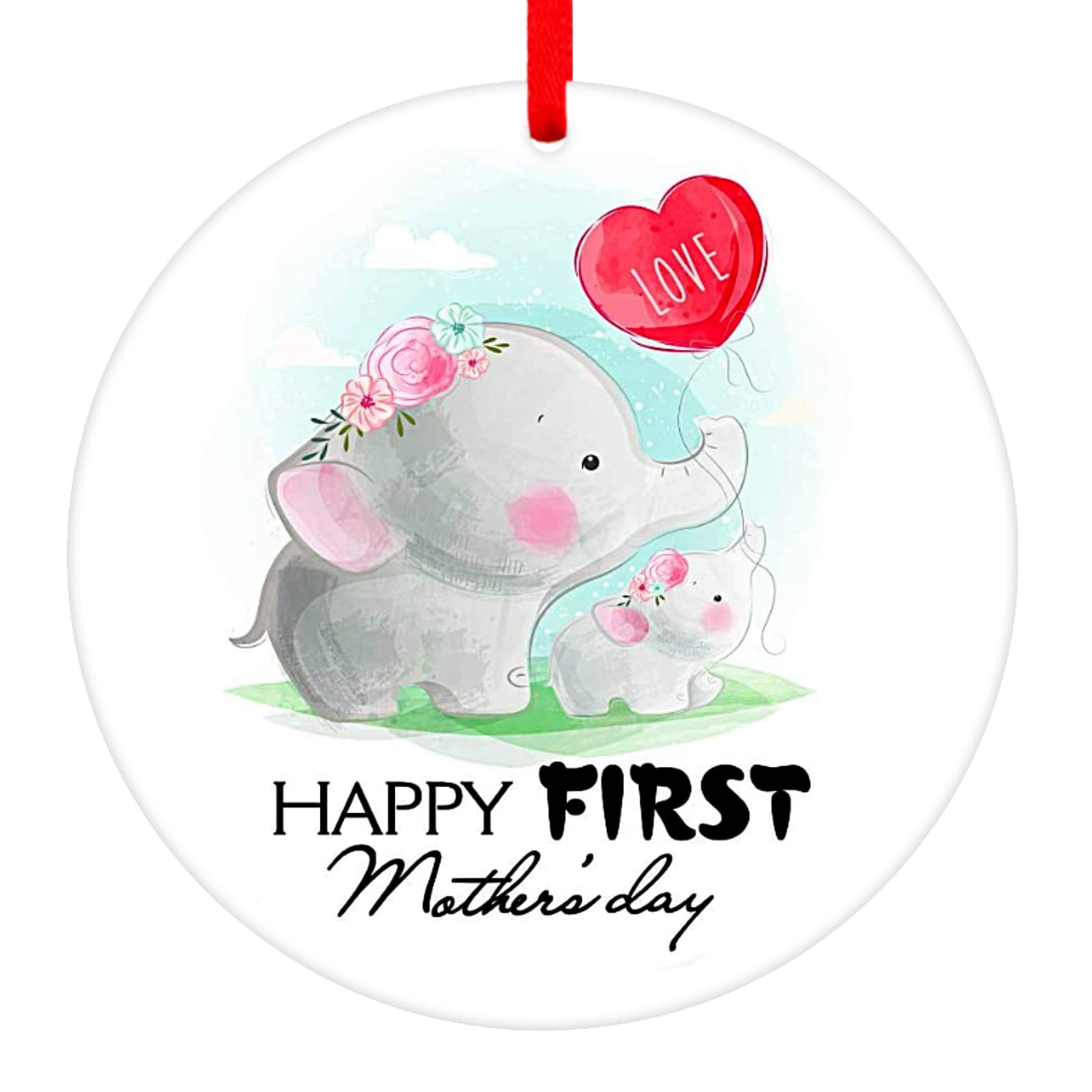 FaCraft First Time Mother Gifts for Mom,3 First Mothers Day Ornament,1st Mothers Day Keepsake Gift for Mom,Mommys,Mother to be,B