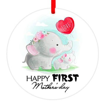 FaCraft First Time Mother Gifts for Mom,3 First Mothers Day Ornament,1st Mothers Day Keepsake Gift for Mom,Mommys,Mother to be,B
