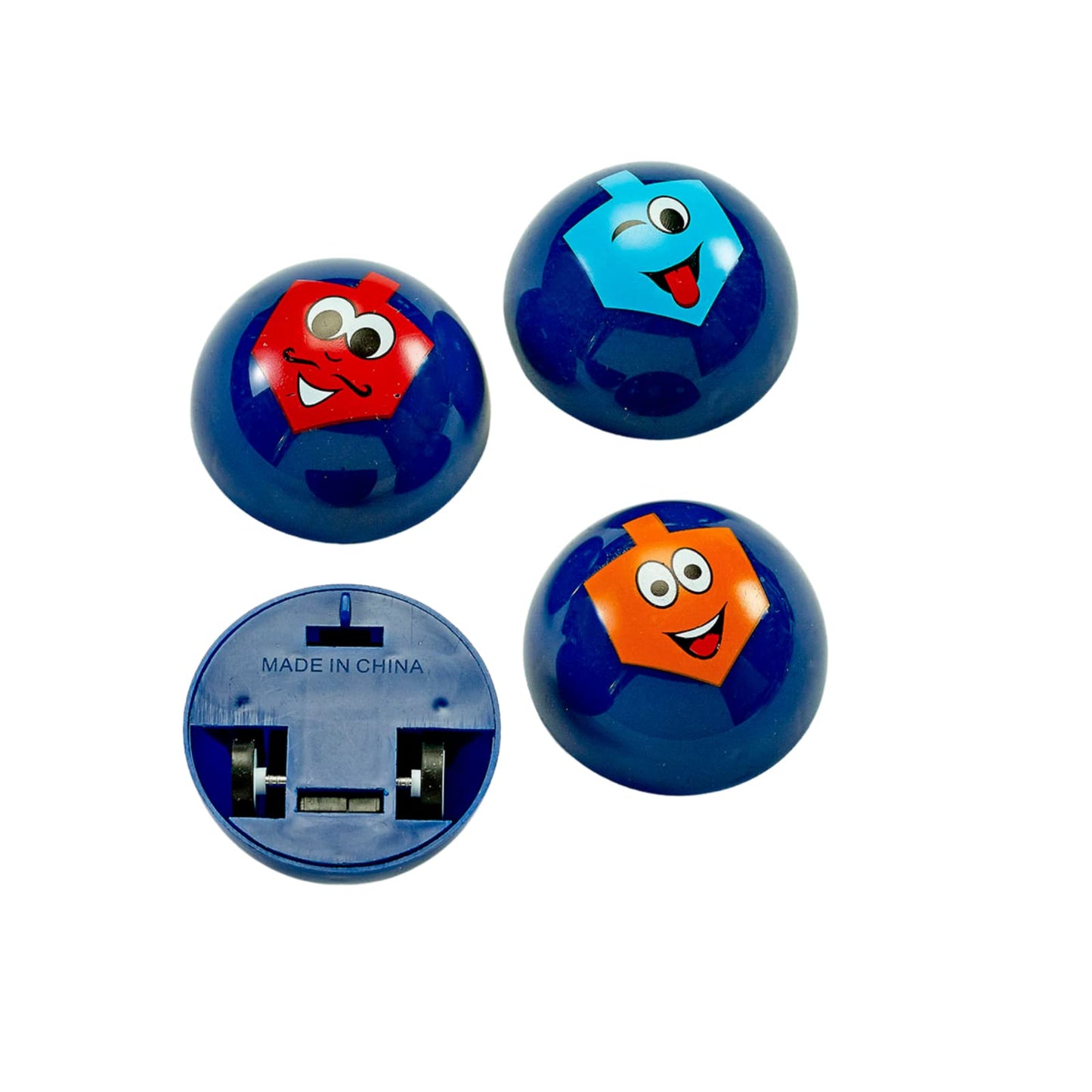 Rite Lite Chanukah Racing Dreidels Set Of 4 - Pull Back & Race! Hanukkah Gifts Jewish Holiday Party Toys Decorations Party Favor