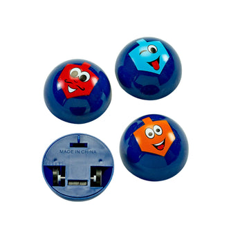 Rite Lite Chanukah Racing Dreidels Set Of 4 - Pull Back & Race! Hanukkah Gifts Jewish Holiday Party Toys Decorations Party Favor
