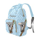 Yeshop Koala Bear Blue Polka Dot Personalized Diaper Bag Backpack Tote With Name,Custom Travel Nappy Mommy Bag Backpack For Baby