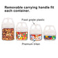 Benelabel Stackable Food Storage Containers With Twist Lock System - Bpa-Free Tritan Containers For Travel, Formula, Protein Pow