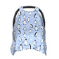 Penguin Baby Car Seat Canopy Cover Multi Use Nursing Cover For Mom Nursing Covers Newborn Penguin Shower Gift