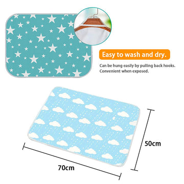 3 Pack Diaper Changing Pad, Maveek Portable Toddler Diaper Changing Pad Waterproof Baby Change Mats Premium Change Pad Liner Bed