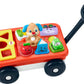 Fisher-Price Baby & Toddler Toy Laugh & Learn Pull & Play Learning Wagon Musical Pull-Along with Activities for Infants Ages 6+ 