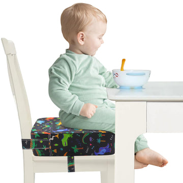 Toddler Booster Seat For Dining Table, Adjustable Seat Belts Booster Seat For Kitchen Chair, Strong Support Booster Seat Cushion