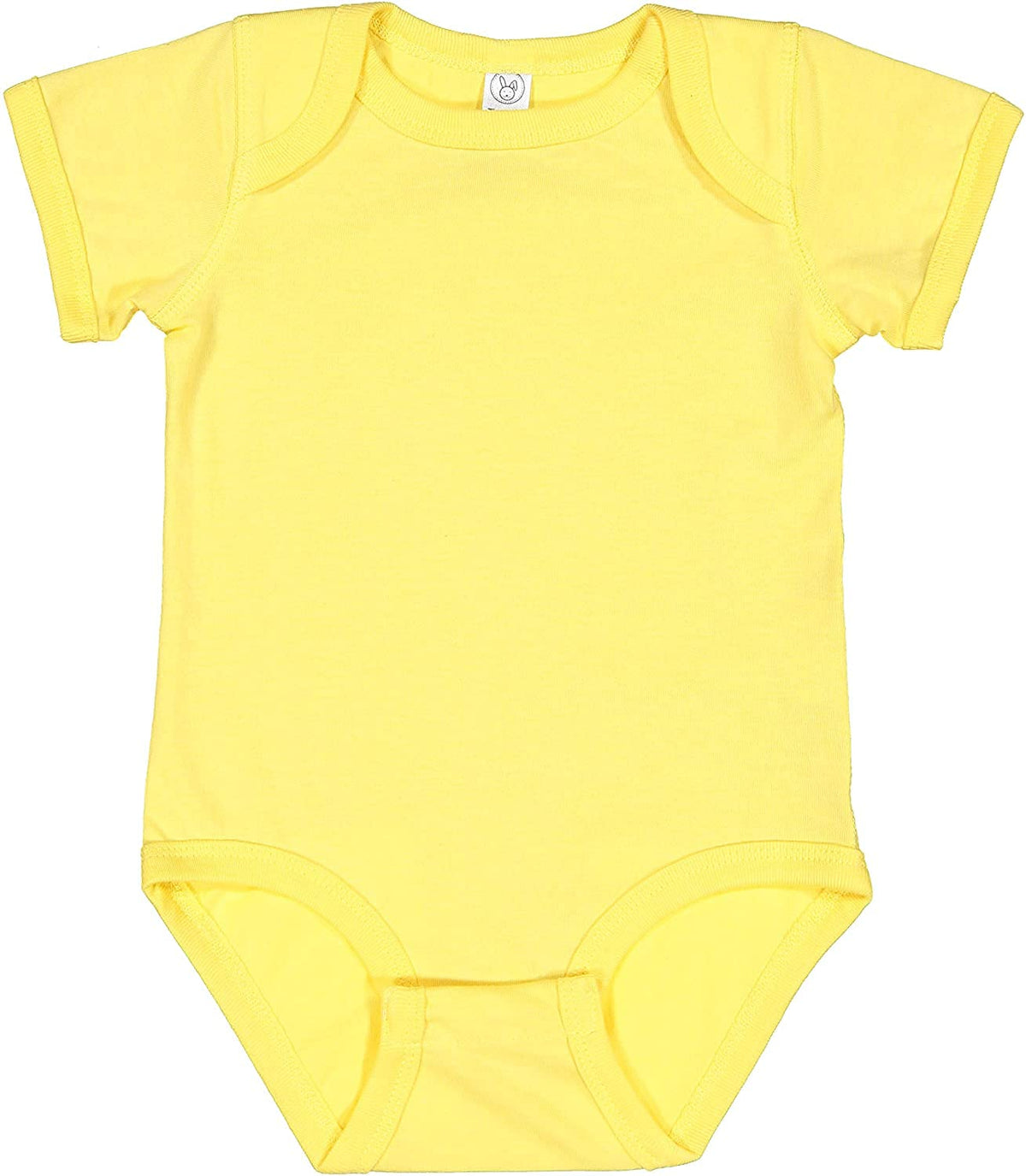 Rabbit Skins, Baby Soft Fine Jersey Short Sleeve Bodysuit, Butter, 12M