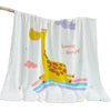 BEMBIKA Bamboo Muslin Blanket Baby 110X110 Cm Stroller Blanket Receiving Blanket for Newborn Unisex Baby (Giraffe)
