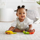 Fisher-Price Baby Toys Taco Tuesday Set, 3 Pretend Food Rattle & Sensory Activities for Newborns Ages 3+ Months