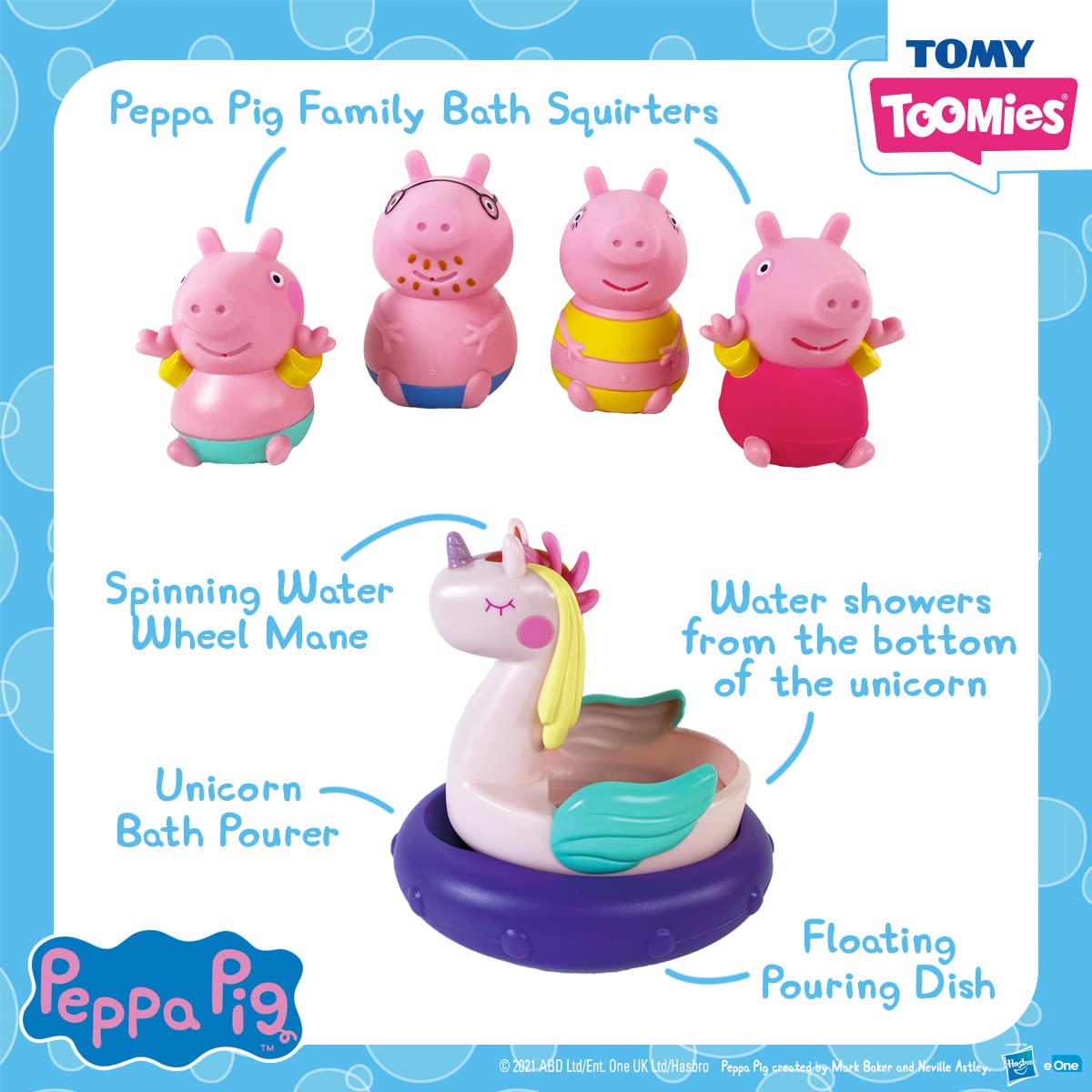 Peppa Pig Bath Toys - Baby Bath Toys Promote Dexterity and Motor Skills - Toddler Toys for Bath and Pool - Bath Toys for girls a