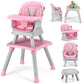 HONEY JOY 8 in 1 Baby High Chair, Convertible Highchair for Babies and Toddlers/Table and Chair Set/Building Block Table/Booster