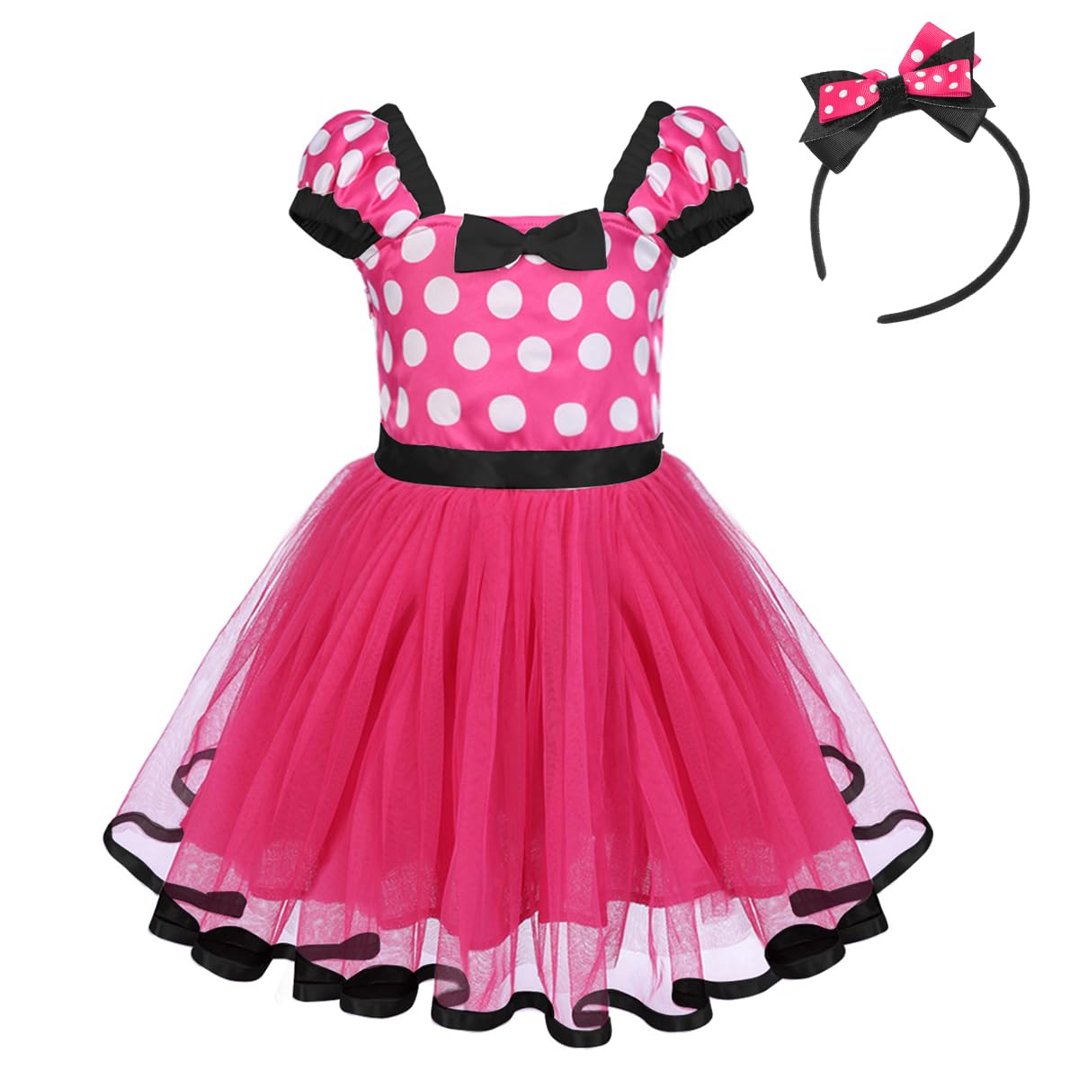 Ibtom Castle Halloween Costume Princess Photo Prop Baby Girl Dress Up W/Headband WBBAPB07H46P5TK