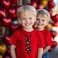 Little Boy Valentines Day Shirt Hugs And Kisses Heart Tie Graphic Vday Toddler Kids Xo Xo Heart Tops Size 7 Years