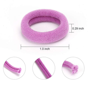 200Pcs Soft Hair Elastics And Toddler Hair Ties - Mini Ponytail Holders In 10 Colors, 1 Inch Diameter, For Babies, Toddlers And