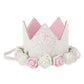 Golden Swallow 1/2 Birthday Crown Baby Girl Flower Tiara Headband Birthday Party Hairband