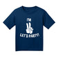 I'M Two Let'S Party T-Shirt 2T Navy