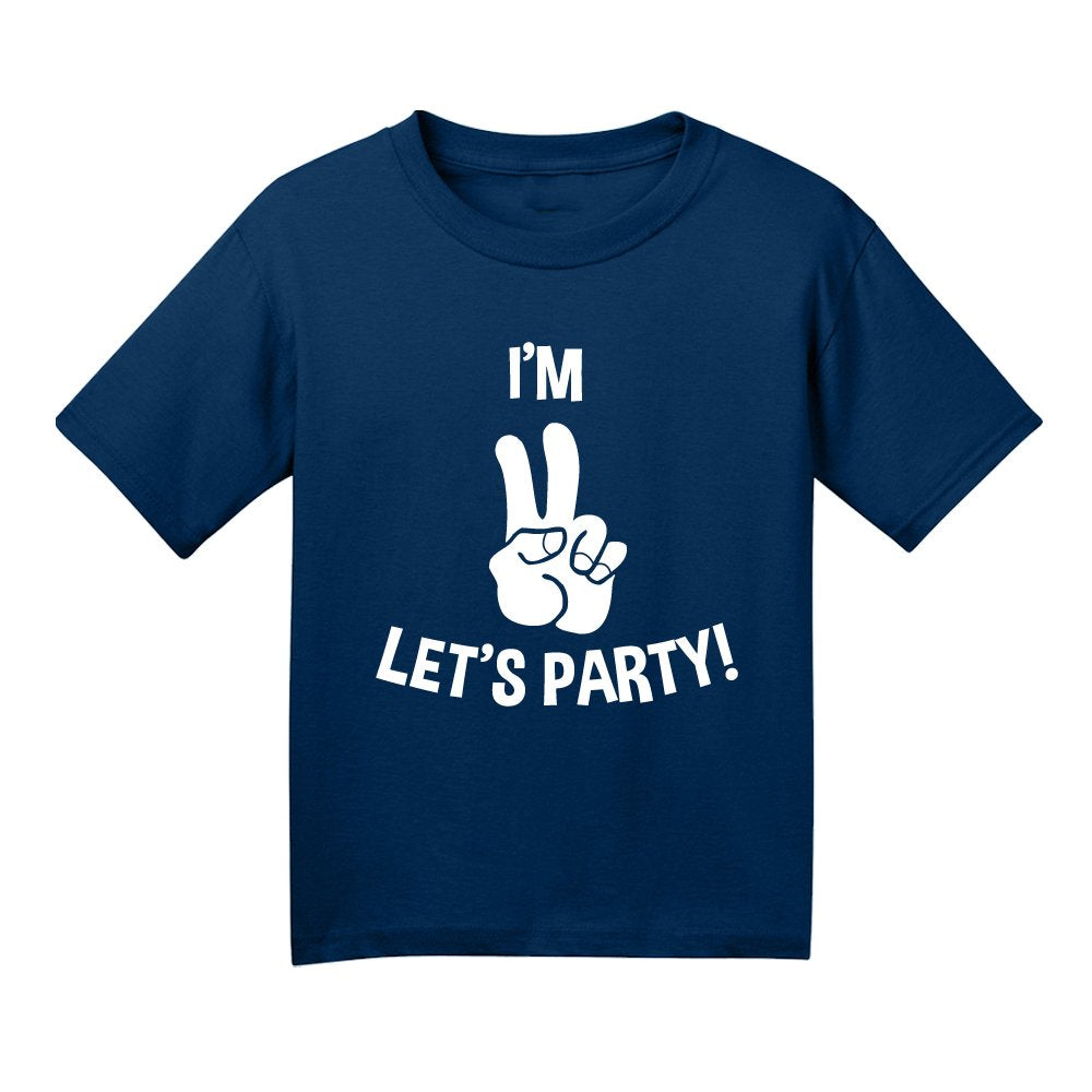 I'M Two Let'S Party T-Shirt 2T Navy