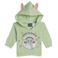 Star Wars The Child Infant Baby Boys Fleece Hoodie Short Sleeve Bodysuit And Pants 3 Piece Baby Outfit Set Grey/Green 24 Months