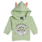 Star Wars The Child Infant Baby Boys Fleece Hoodie Short Sleeve Bodysuit And Pants 3 Piece Baby Outfit Set Grey/Green 12 Months