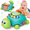 Baby Toys 6 to 12 Months, Musical Turtle Crawling Baby Toys for 12-18 Months, Early Learning Educational Toy with Light & Sound,
