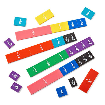 hand2mind Plastic Double-Sided Decimal and Fraction Tiles, Montessori Math Materials, Fraction Manipulatives, Unit Fraction, Fra