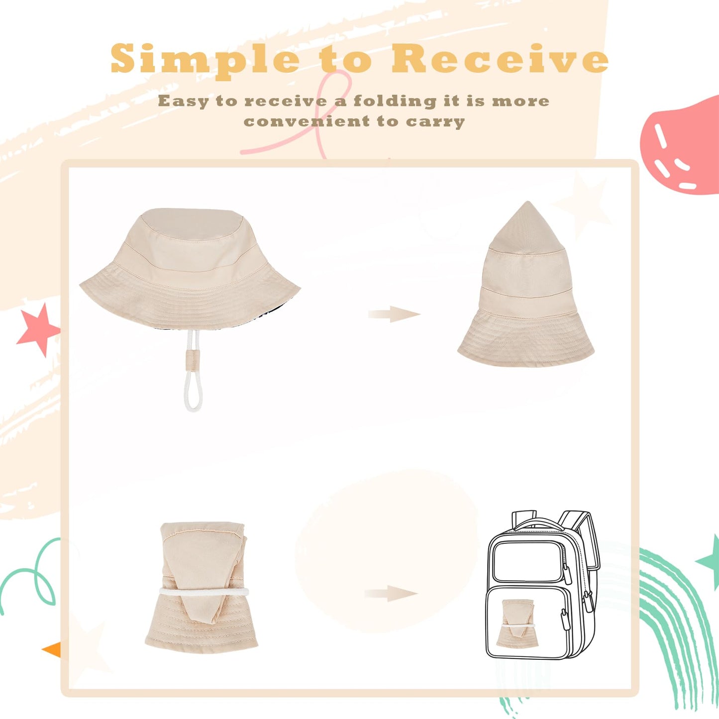 Durio Kids Bucket Sun Hat Toddler Hats Boys Age 1-2 2-4 Sun Hats For Kids Beach Summer Hat A Khaki 4-8 Years