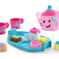 Fisher-Price Toddler Toy Laugh & Learn Sweet Manners Tea Set with Smart Stages Learning Songs for Pretend Play Kids Ages 18+ Mon