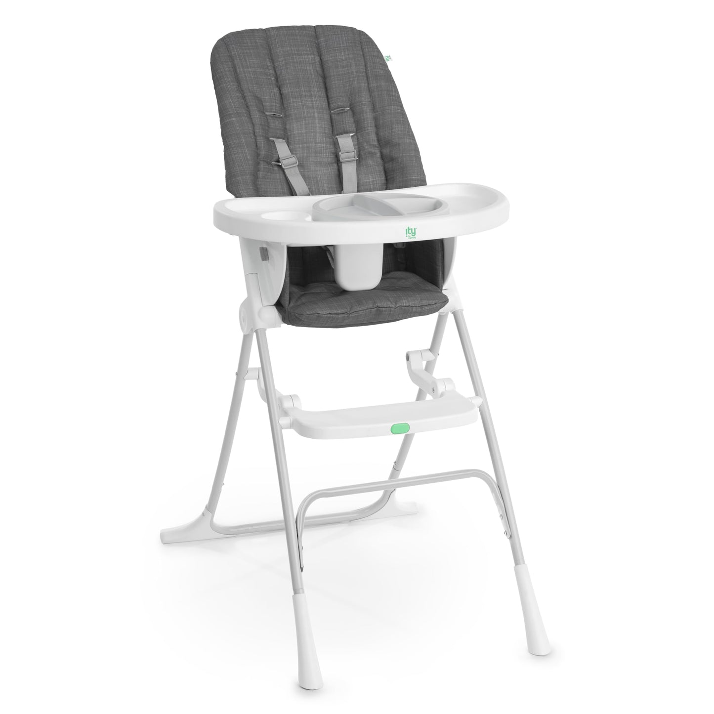 Ingenuity: ity by Ingenuity Sun Valley Compact Folding High Chair, Food-Grade Safe Plate, Safety Harness, for Ages 6 Months and 