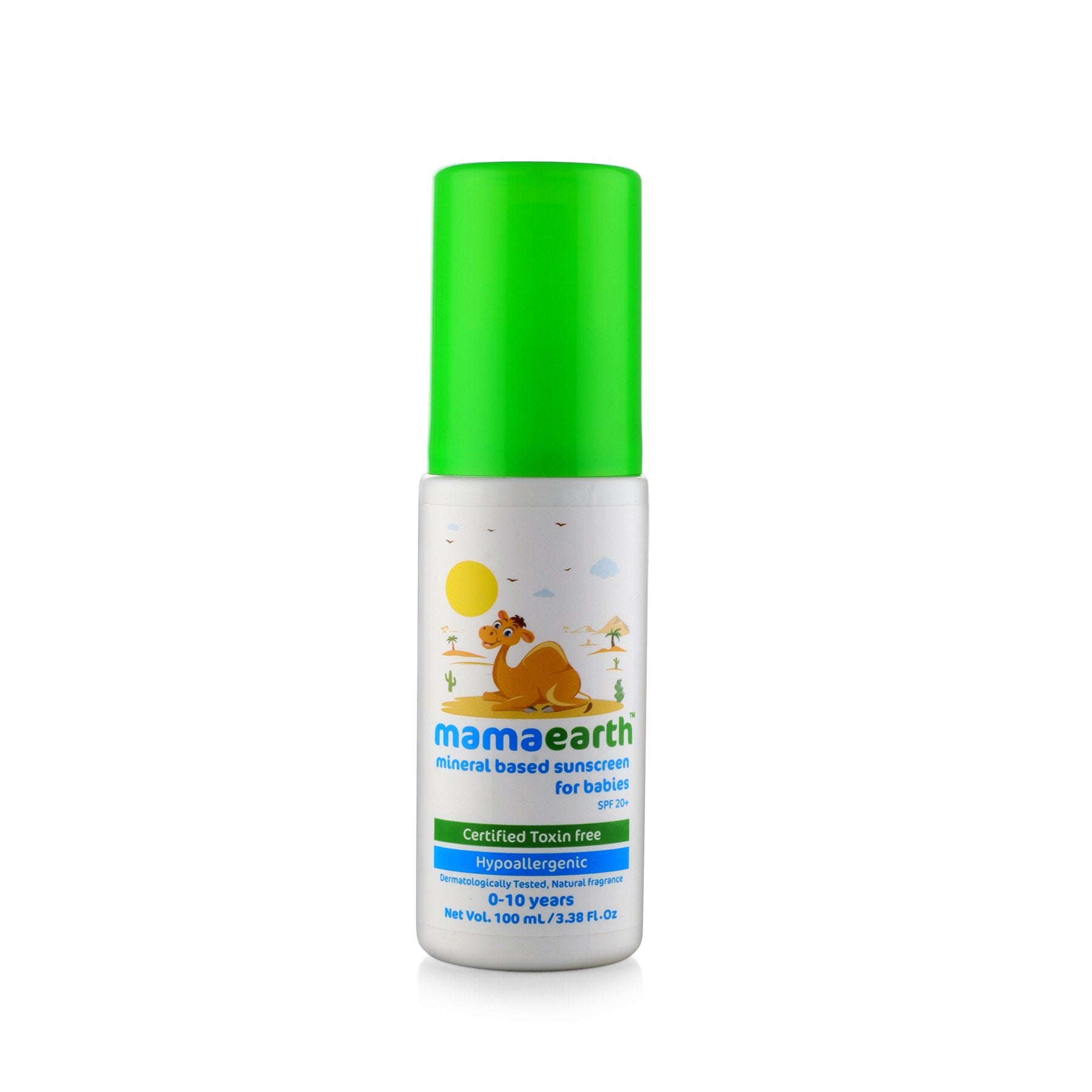 Mamaearth Mineral Based Sunscreen Baby Lotion Spf 20+,Hypoallergenic,100Ml,(010 Years)