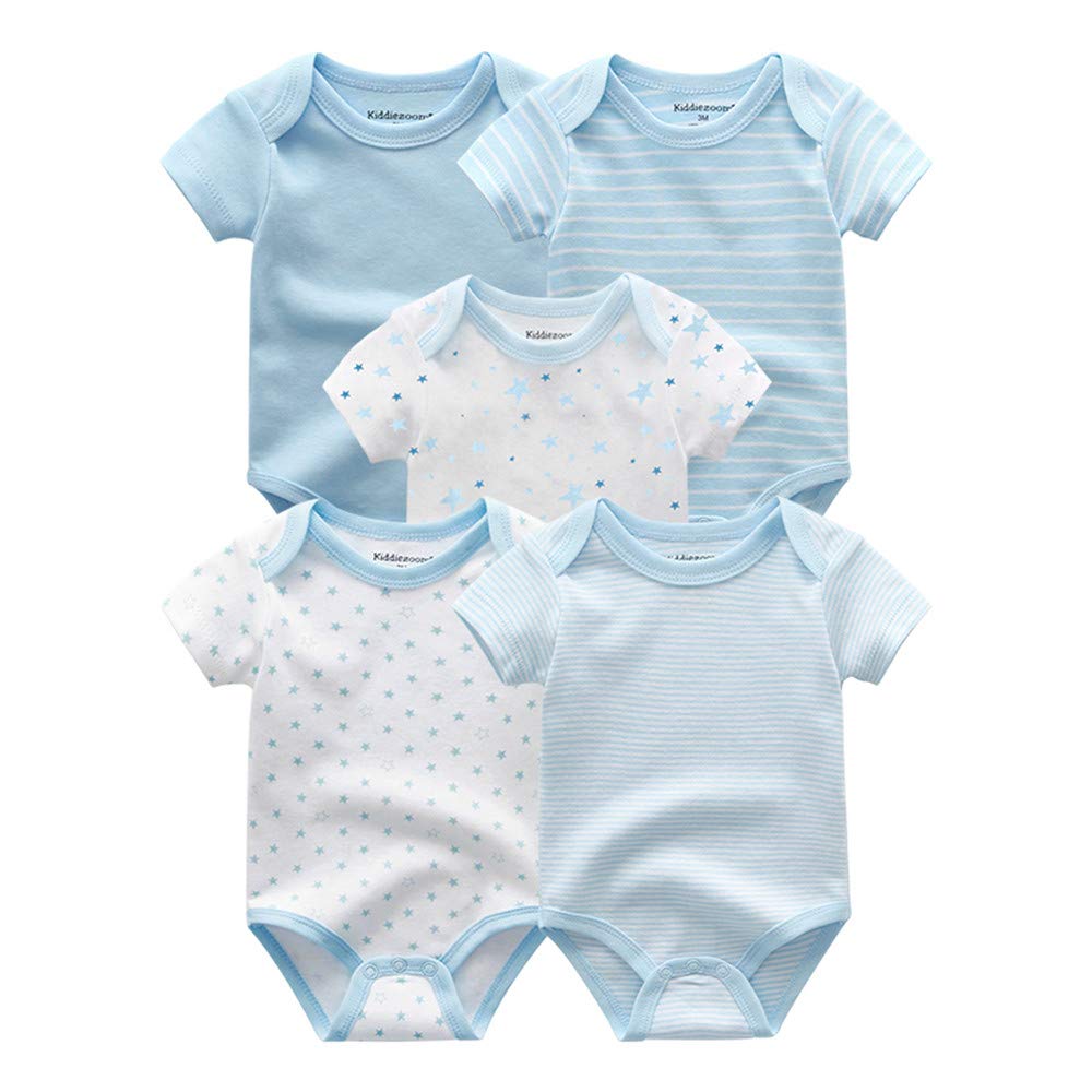 Kiddiezoom Unisex Baby Bodysuits Pants Baby Clothes Short Sleeve Bodysuits 3 Months