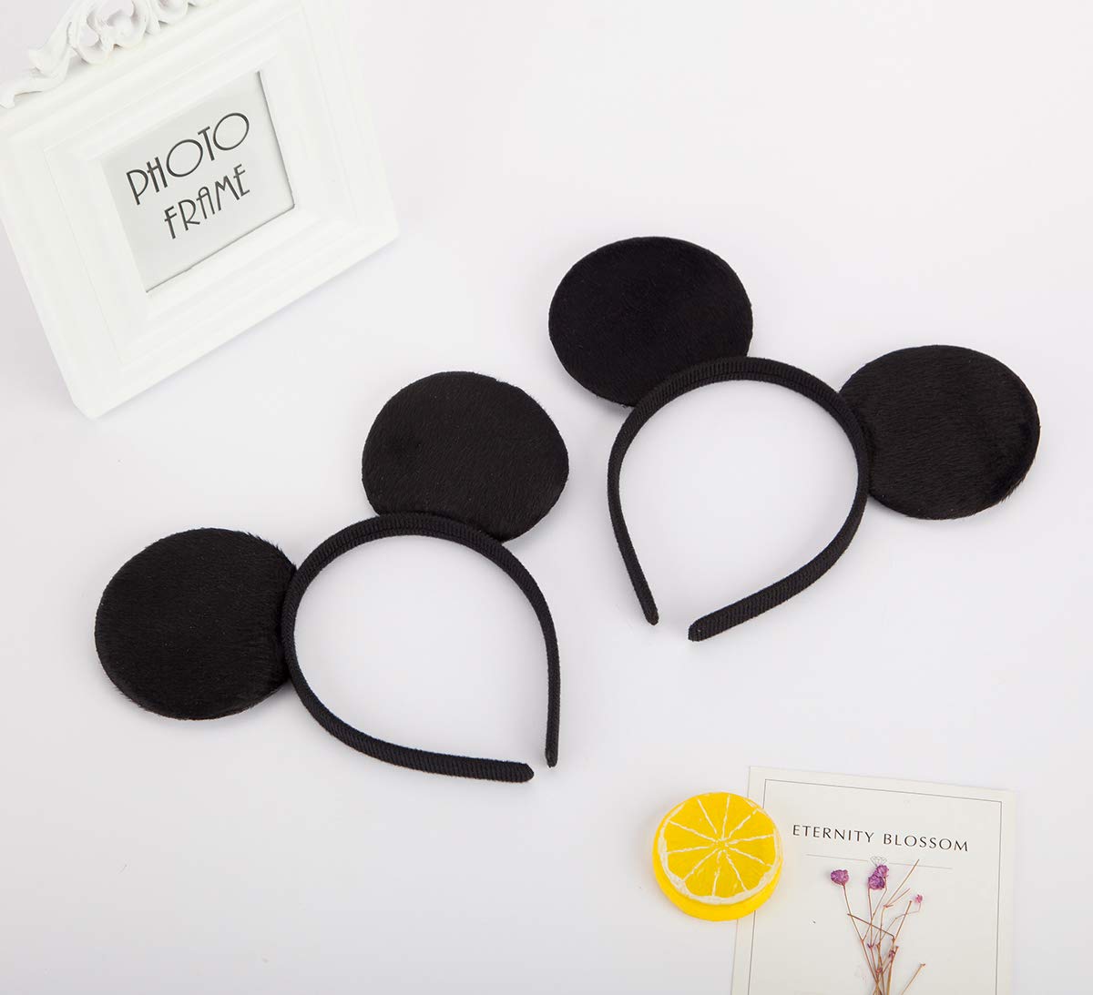 Fanyity 2 Pcs Mouse Ears Headband Hairs Accessories For Children Mom Baby Boys Girls Birthday Party Or Celebrations