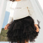 Colorful Childhood Baby Girls Tutu Skirt Toddler 6 Layered Tulle Tutus 1-8T Black Size 7-8T