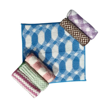 KLEANSHINE Soft Microfiber Baby Cleaning Towel 25x25 cm Pack of 6 Multicolor | Gentle Infant Washcloth Newborn Face Wipe Absorbe