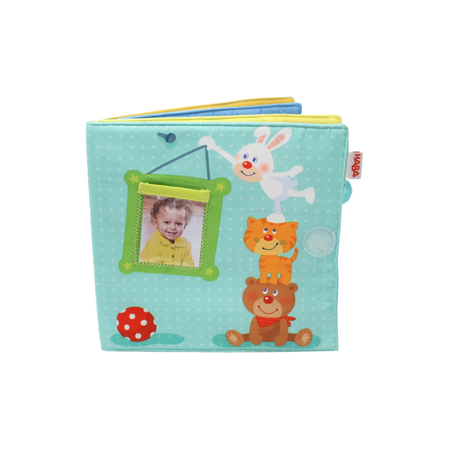Haba My First Photo Album - Soft Fabric Baby Book Fits Eight 4' X 6' Photos For Ages 12 Months +