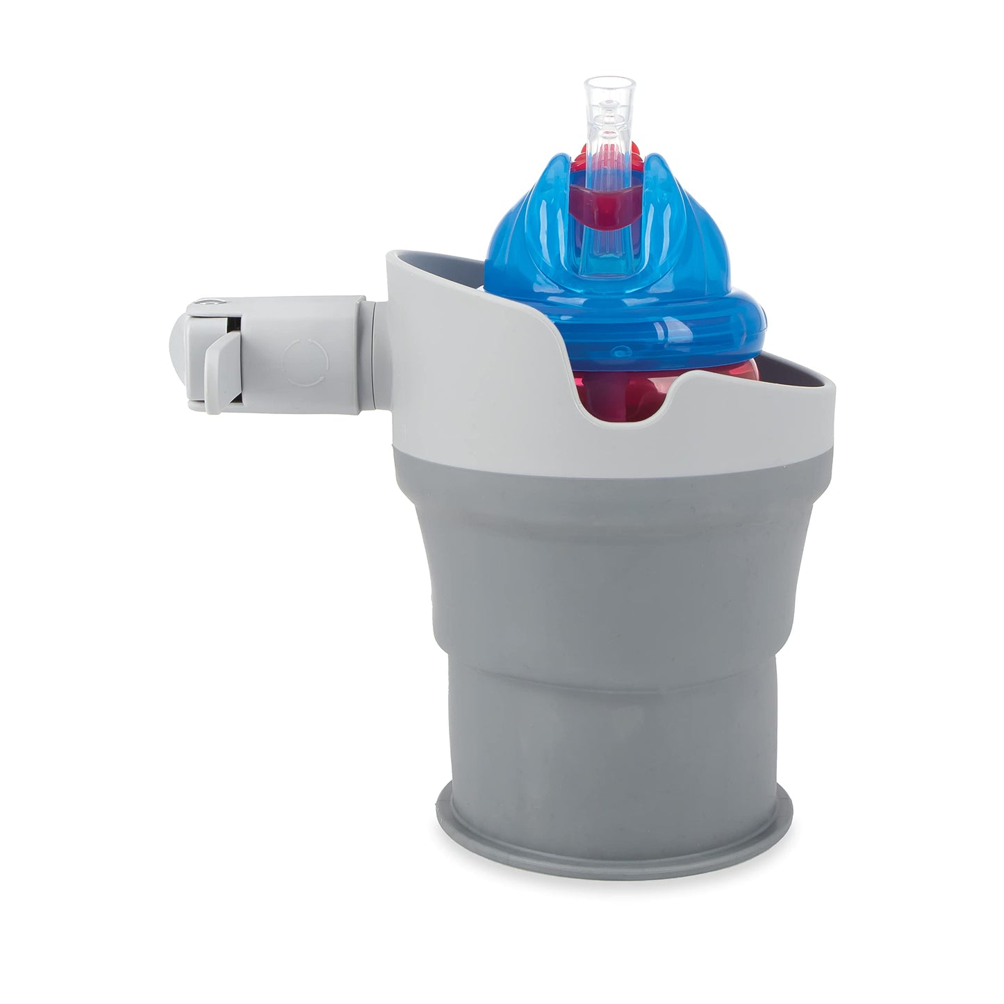 Nuby Collapsible Cup Holder - Travel/Stroller Accessory Gray